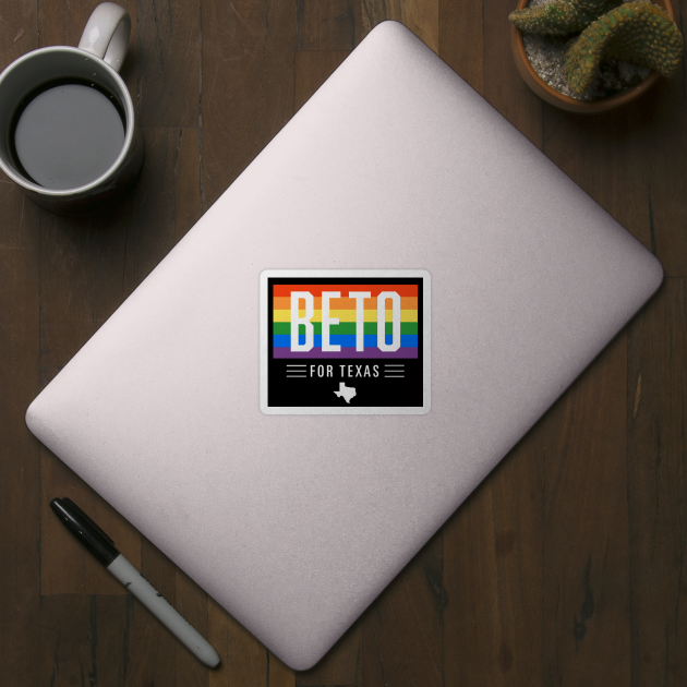 LGBTQ Beto O'Rourke For Texas 2024 | Beto Orourke 2022 Texas Governor | LGBT Gay Pride T-Shirt by BlueWaveTshirts